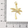 Rack Plating Brass Micro Pave Cubic Zirconia Pendants KK-Z071-53G-3