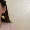 Alloy Dangle Earrings for Women WG07DCA-01-2