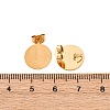 304 Stainless Steel Stud Earring Findings STAS-D371-02G-01-3