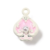 Spray Painted Alloy Pendants PALLOY-S038-07A-1