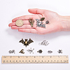 Halloween Jewelry Tibetan Style Pendants TIBEP-SC0001-20-5