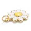 Brass Enamel Pendants KK-M220-04G-B-3