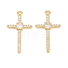 Brass Micro Pave Cubic Zirconia Pendants KK-C162-102A-G-1