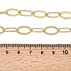 Brass Horse Eye Link Chain Necklaces NJEW-L013-09G-5