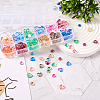 Craftdady 240Pcs 12 Color Transparent Glass Cabochons GGLA-CD0001-10-14