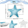 1Pc Starfish Shape Ceramic Jewelry Plate AJEW-SC0002-96B-2