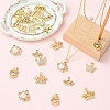 25Pcs 5 Styles Alloy with Rhinestone Pendants FIND-YW0012-71-5