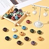 40Pcs 10 Colors Natural Lava Rock European Beads G-YW0003-01-4