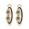 Alloy & Enamel Pendants ENAM-T021-49G-1