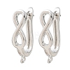 Brass Hoop Earrings Findings KK-K340-34P-1
