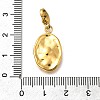 Oval 304 Stainless Steel Rhinestone Pendant Decoration STAS-R159-49G-04-3