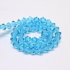 Imitate Austrian Crystal Bicone Glass Beads Strands X1-GLAA-F029-4x4mm-19-2