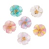 Gradient Color Resin Glitter Pendants RESI-C077-02-1