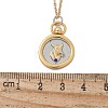 Brass Twelve Constellations Tarot Pendant Necklaces NJEW-Q006-01D-G-3