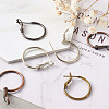 Brass Hoop Earrings KK-CD0001-10-4