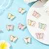 10Pcs Alloy Glass Pendants GLAA-YW0005-19-4