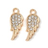 Alloy Crystal Rhinestone Pendants PALLOY-E775-13G-1