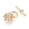 10Pcs Brass Toggle Clasps KK-T073-41G-3