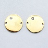 316 Surgical Stainless Steel Micro Pave Cubic Zirconia Links connectors STAS-K178-23-2