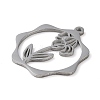 Non-Tarnish 304 Stainless Steel Pendants STAS-P338-01D-P-2