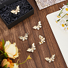 Butterfly Alloy Rhinestone Brooches for Backpack Clothes JEWB-WH0010-145-4