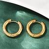 202 Stainless Steel Polishing Hoop Earrings EJEW-M106-02G-02-1-1