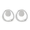 304 Stainless Steel Stud Earrings EJEW-D281-21S-1