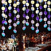Irridescent PVC Glitter Circle Dots Garland HJEW-WH0036-37-5