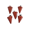 Cone/Spike/Pendulum Synthetic Red Jasper Pendants G-R278-72-1