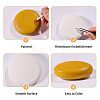 Flat Round White Cement Painting Rock DIY-WH0783-012-4