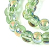 Electroplate Transparent Glass Beads Strands EGLA-Q132-4MM-A05-3