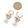 304 Stainless Steel Butterfly Hoop Earrings EJEW-JE06746-4