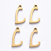 PVD Vacuum Plating 201 Stainless Steel Charms STAS-R105-L-G-2