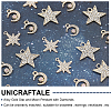 Unicraftale 30Pcs 3 Style Alloy Rhinestone Pendants FIND-UN0001-37-5
