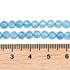 Natural Blue Topaz Beads Strands G-B175-D21-4mm-5