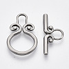Non-Tarnish 304 Stainless Steel Toggle Clasps LS-STAS-N087-07-1