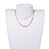 Faceted Glass Beaded Necklaces X-NJEW-JN02553-04-5
