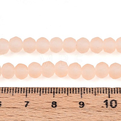 Baking Paint Frosted Glass Beads Strands FGLA-N003-6mm-07-1
