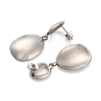 Non-Tarnish 304 Stainless Steel Stud Earrings for Women EJEW-Z057-12P-1