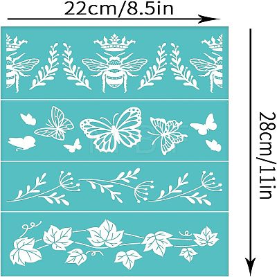 Self-Adhesive Silk Screen Printing Stencil DIY-WH0338-047-1