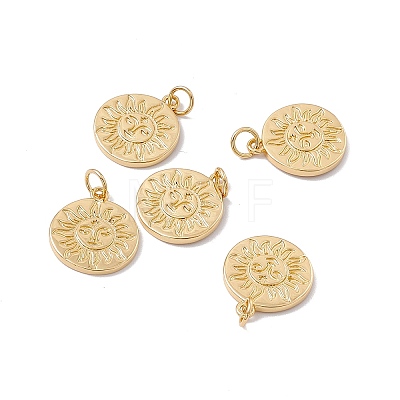 Rack Plating Brass Pendants X-KK-C247-02G-1