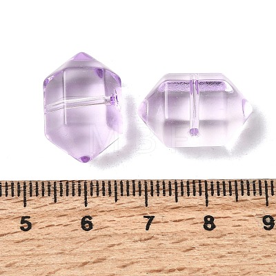 Dyed & Heated Transparent Glass Beads GLAA-F132-01H-1