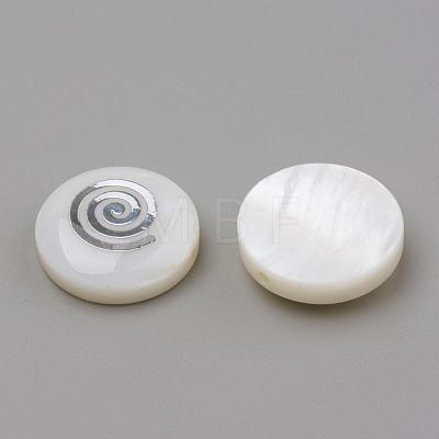 Natural Freshwater Shell Beads SHEL-Q011-004P-1