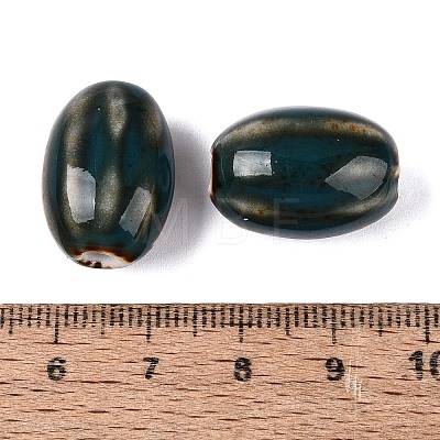 Vintage Handmade Porcelain Beads PORC-Q006-10L-1
