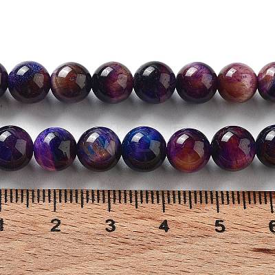 Natural Rainbow Tiger Eye Beads Strands G-NH0002-A01-B03-1