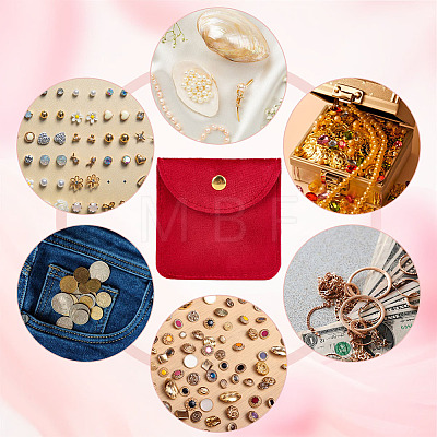 12Pcs Velvet Jewelry Storage Bags with Snap Button for Earrings Rings Bracelets ABAG-UN0001-17B-1