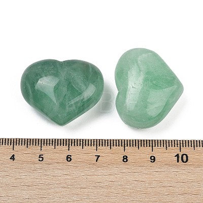 Heart Natural Green Fluorite Palm Stones G-C186-02A-1