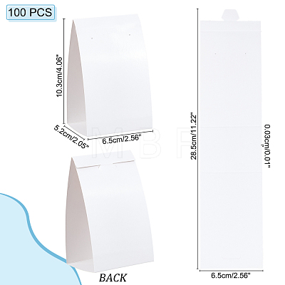Blank Paper Display Cards CDIS-WH0020-07B-1