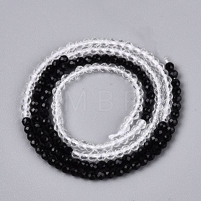 Transparent Glass Beads Strands GLAA-N074-01A-02-1