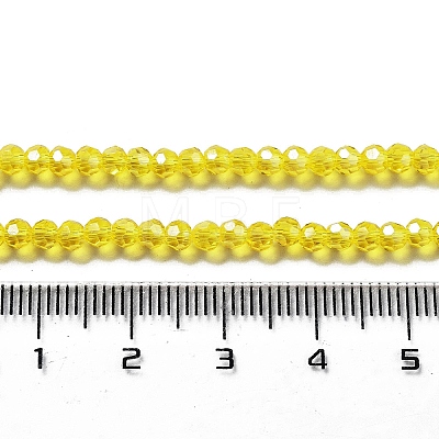 Electroplate Transparent Glass Beads Strands EGLA-A035-T3mm-A03-1